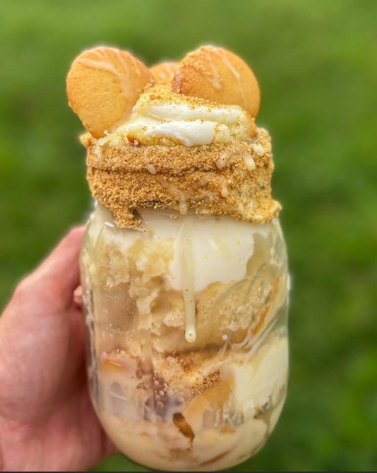 Banana Pudding Cake Jar