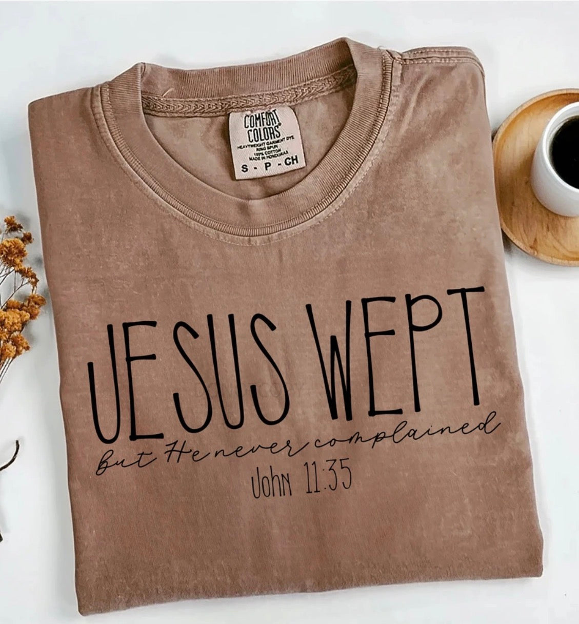 Jesus Wept Faith Graphic T-Shirt