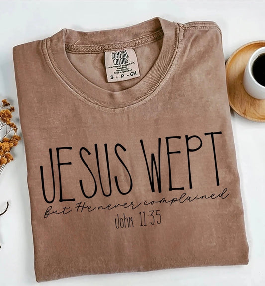 Jesus Wept Faith Graphic T-Shirt